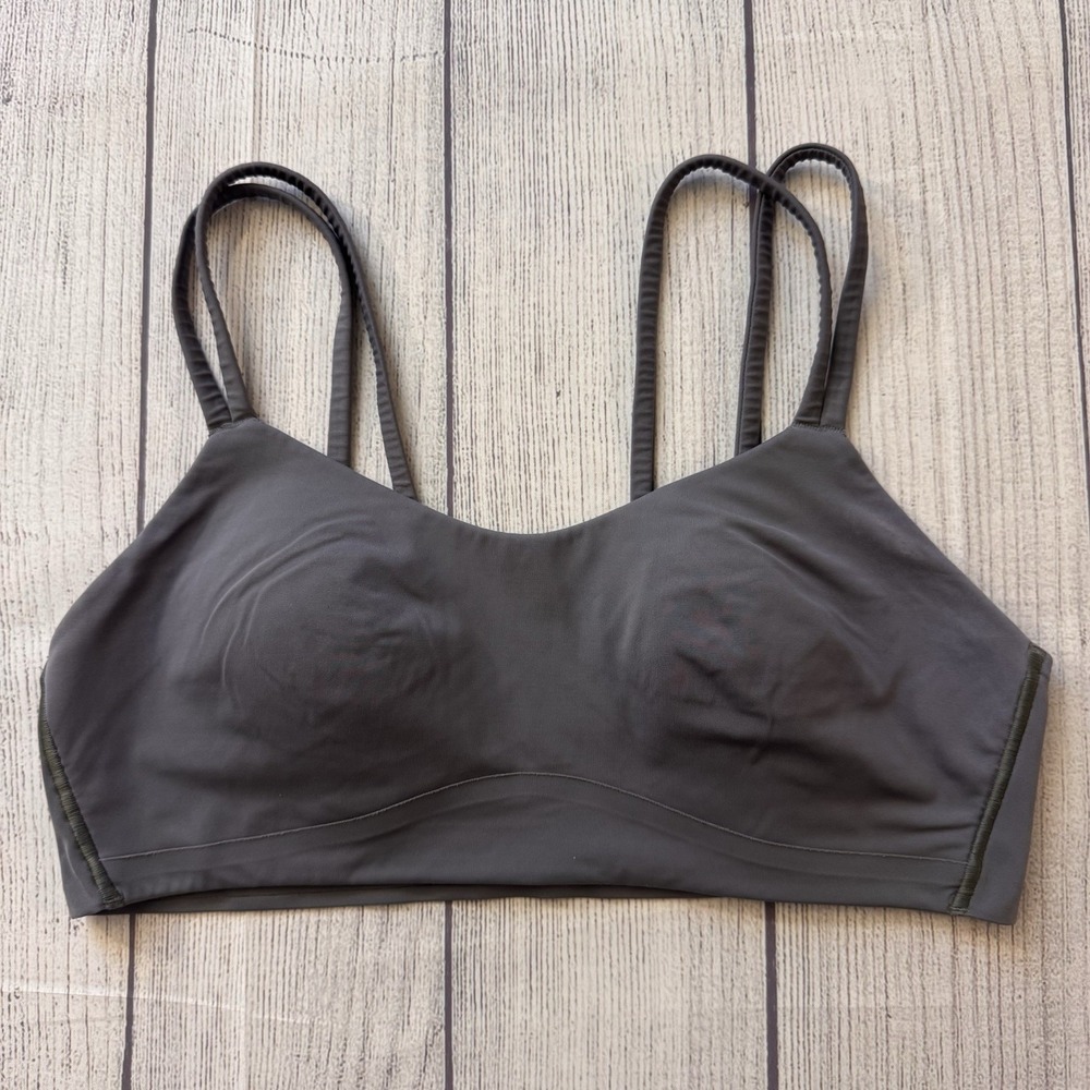 Lululemon Like a Cloud Double-Strap Bra Light Support Cup Gray Size 8